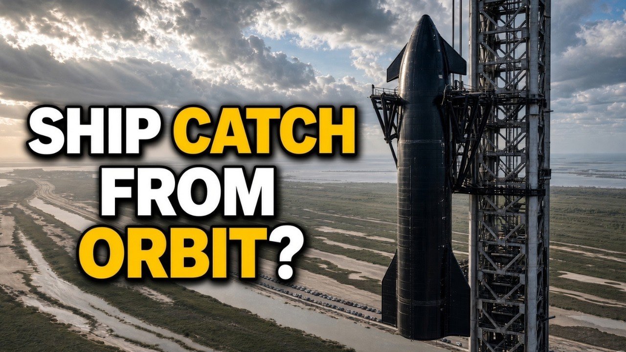 Video thumbnail: The Next Starship Milestone: Catching the Ship From Orbit